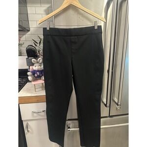 Spanx #20254q Petite Perfect Pant Black Slim Straight Ponte Knit Smooth Slimming